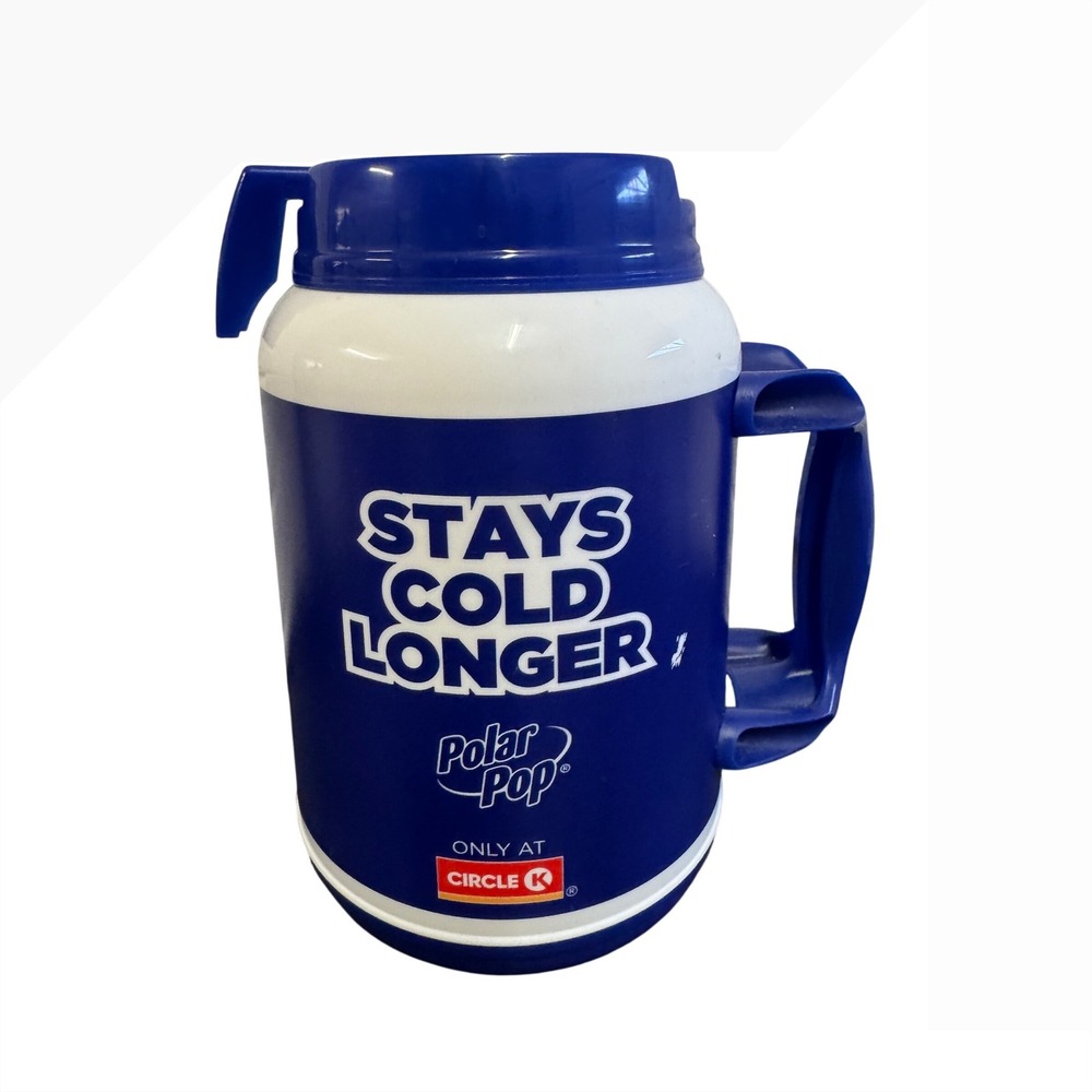 Circle K Polar Pop Insulated Travel Mug Whirley DrinkWorks Blue White 52oz